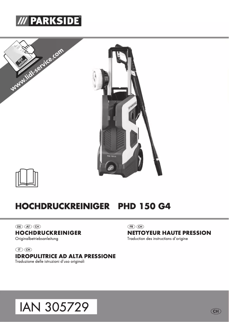 Página nº 1 - Manual de usuario Parkside PHD 150 G4