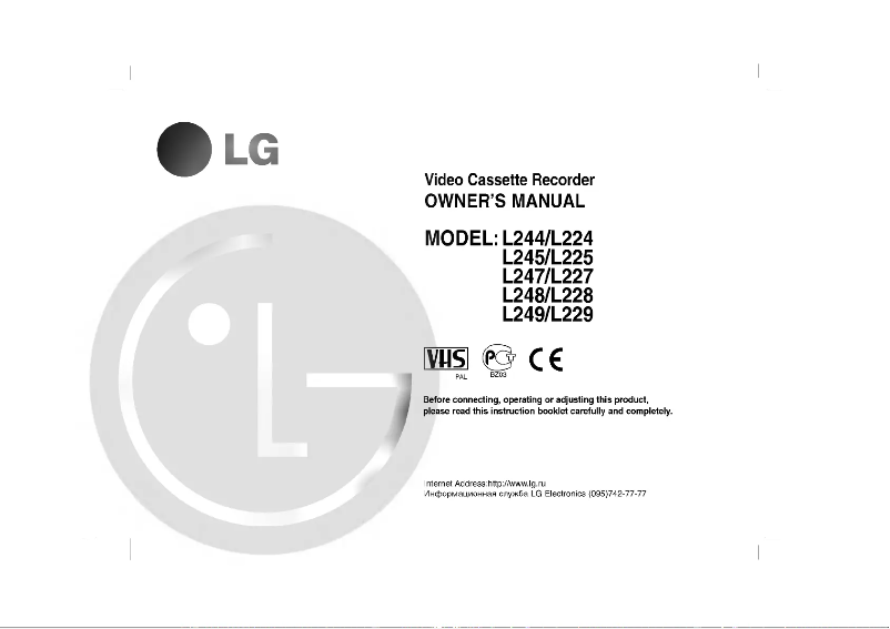 Página 1 del manual Manual de usuario LG L244