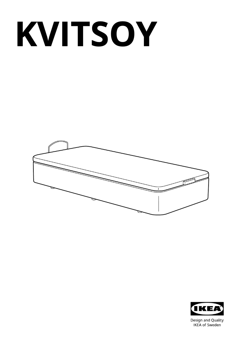 Página 1 del manual Manual de usuario Ikea KVITSÖY 505.486.67