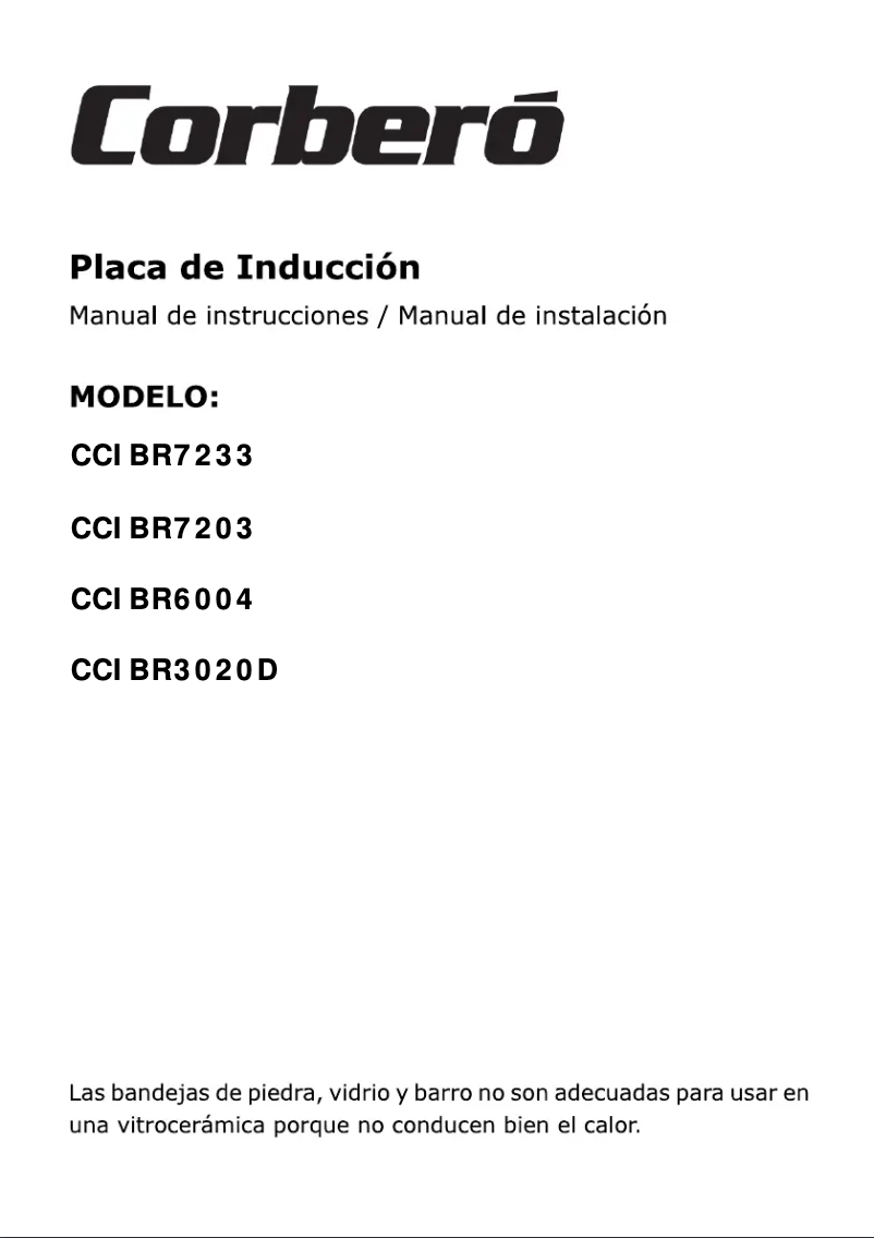 Imagen de la primera página del manual del dispositivo CCIBR6004