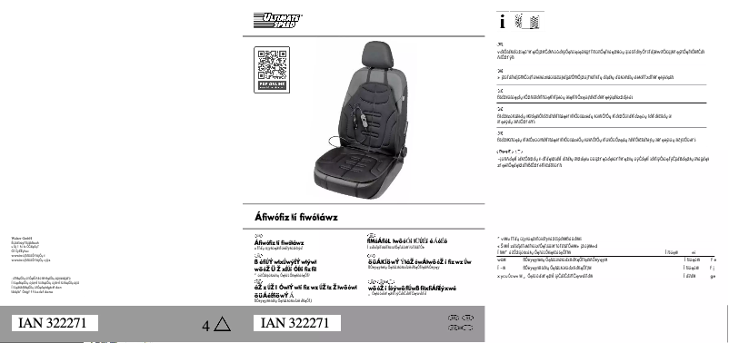 Imagen de la primera página del manual del dispositivo IAN 322271