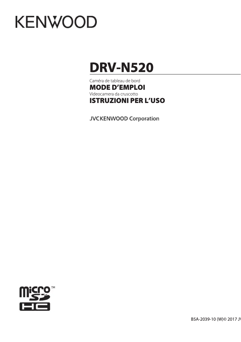 Imagen de la primera página del manual del dispositivo DRV-N520