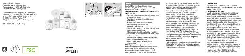 Imagen de la primera página del manual del dispositivo AVENT SCD301