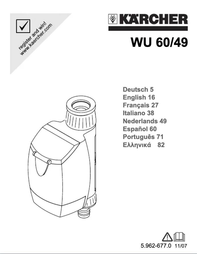 Imagen de la primera página del manual del dispositivo WU 60/49 Automatic