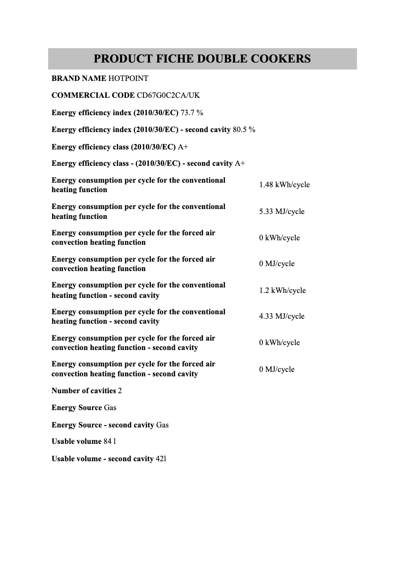 Imagen de la primera página del manual del dispositivo CD67G0C2CA/UK