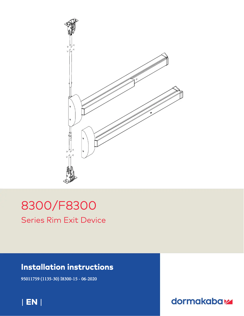 Imagen de la primera página del manual del dispositivo 8300