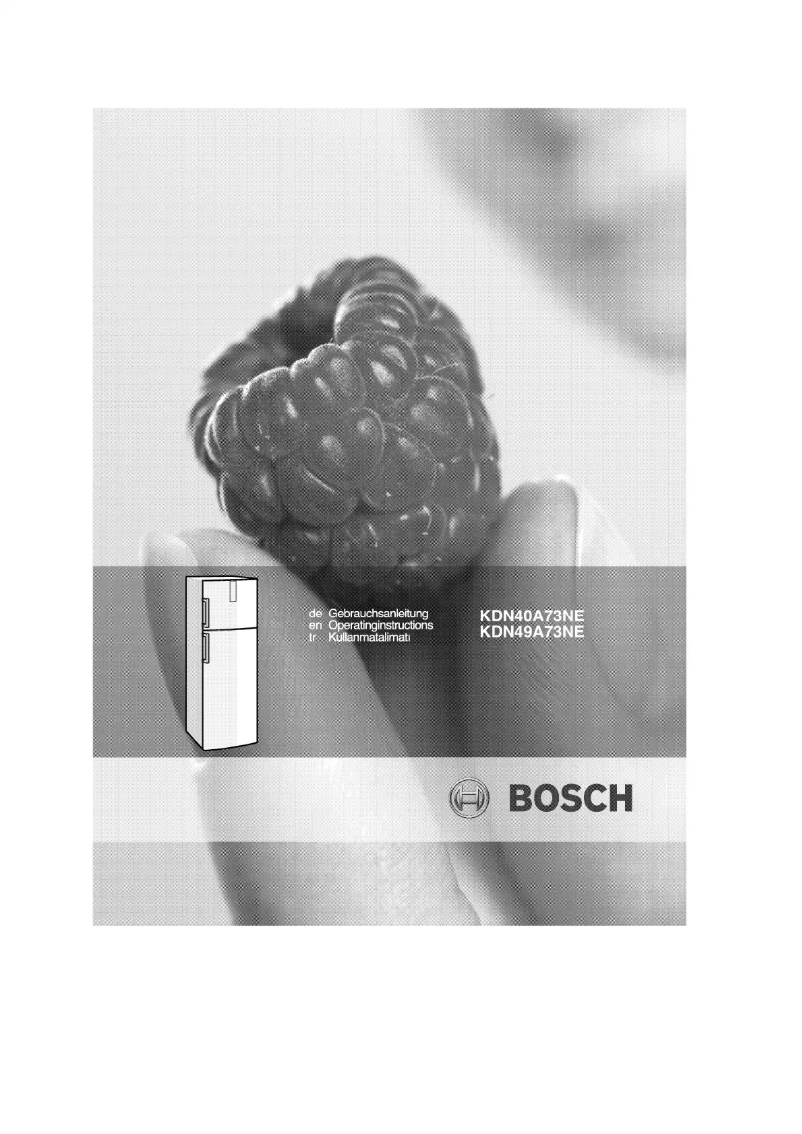 Página 1 del manual Manual de usuario Bosch KDN40A73NE
