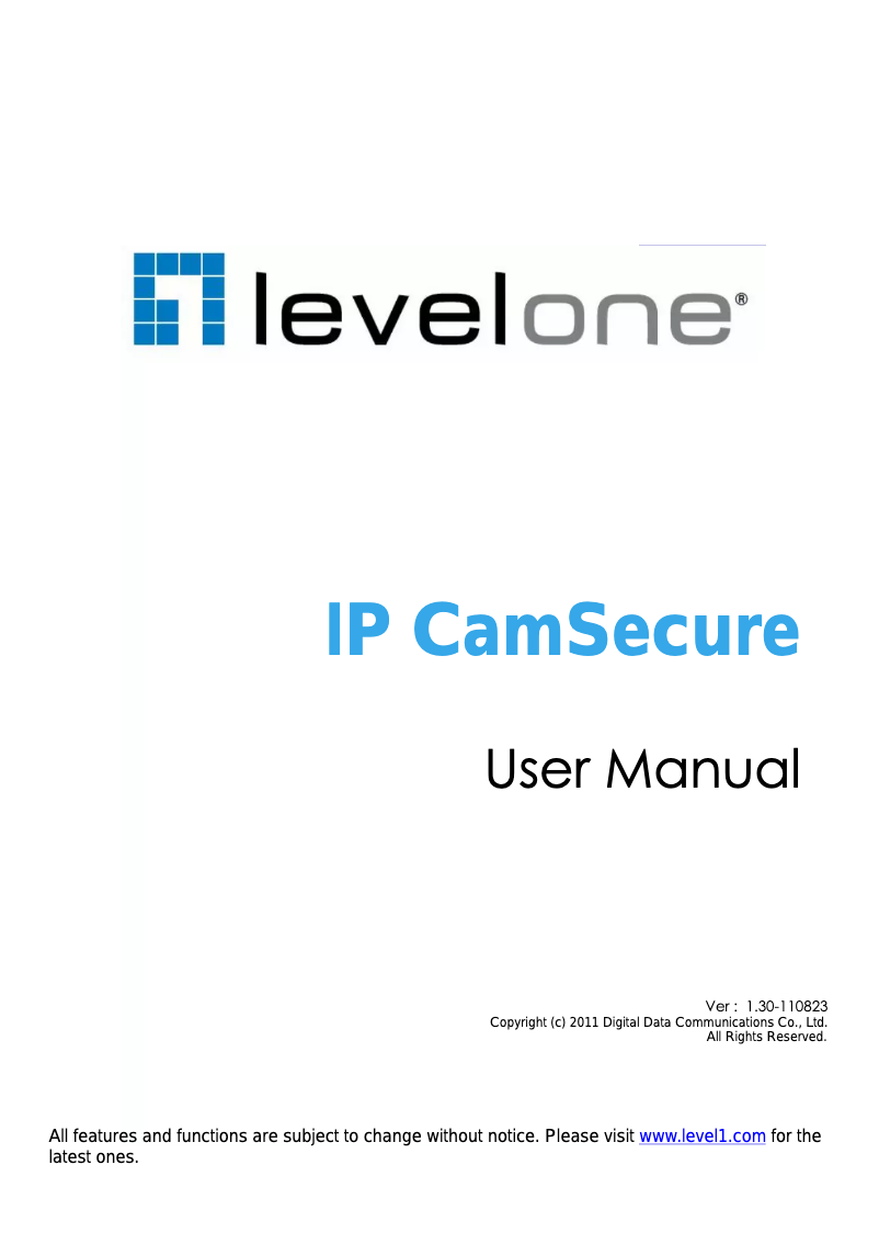 Página 1 del manual Manual de usuario LevelOne FCS-9436