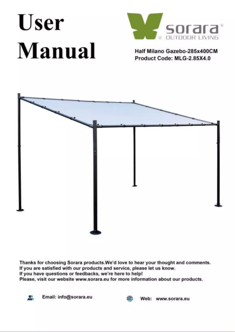 Imagen de la primera página del manual del dispositivo Milano