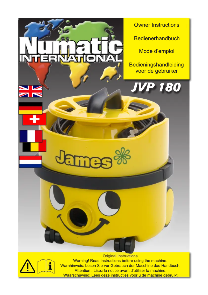 Imagen de la primera página del manual del dispositivo James JVH-187