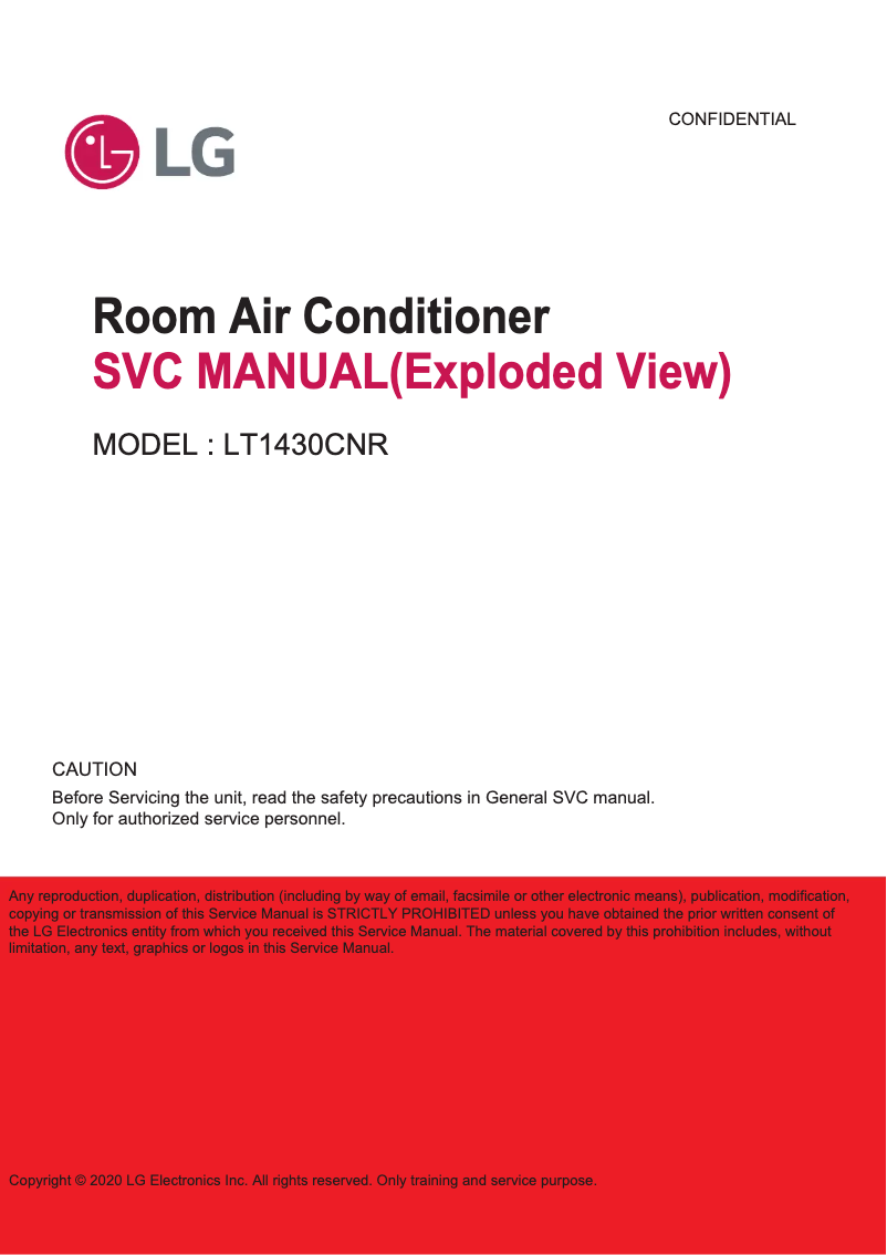 Página 1 del manual Guía de instalación LG LT1430CNR
