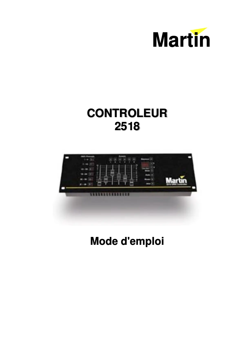 Página 1 del manual Manual de usuario Martin 2518 DMX