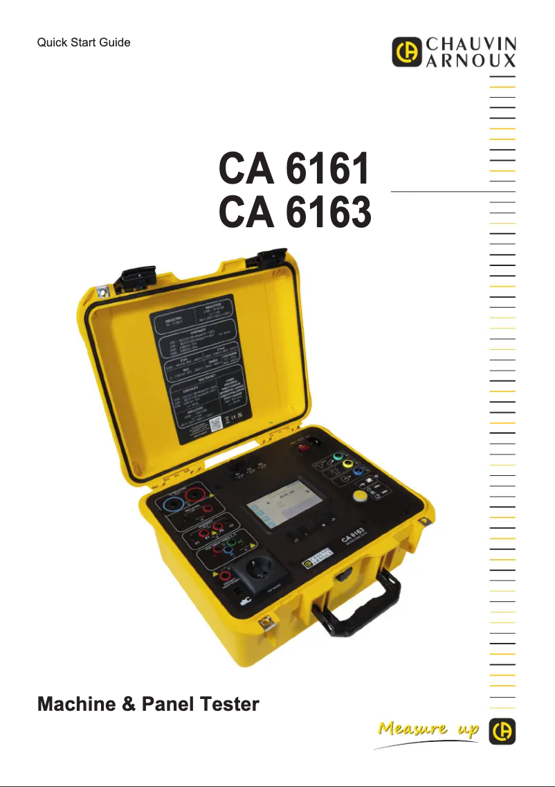 Imagen de la primera página del manual del dispositivo CA 6163