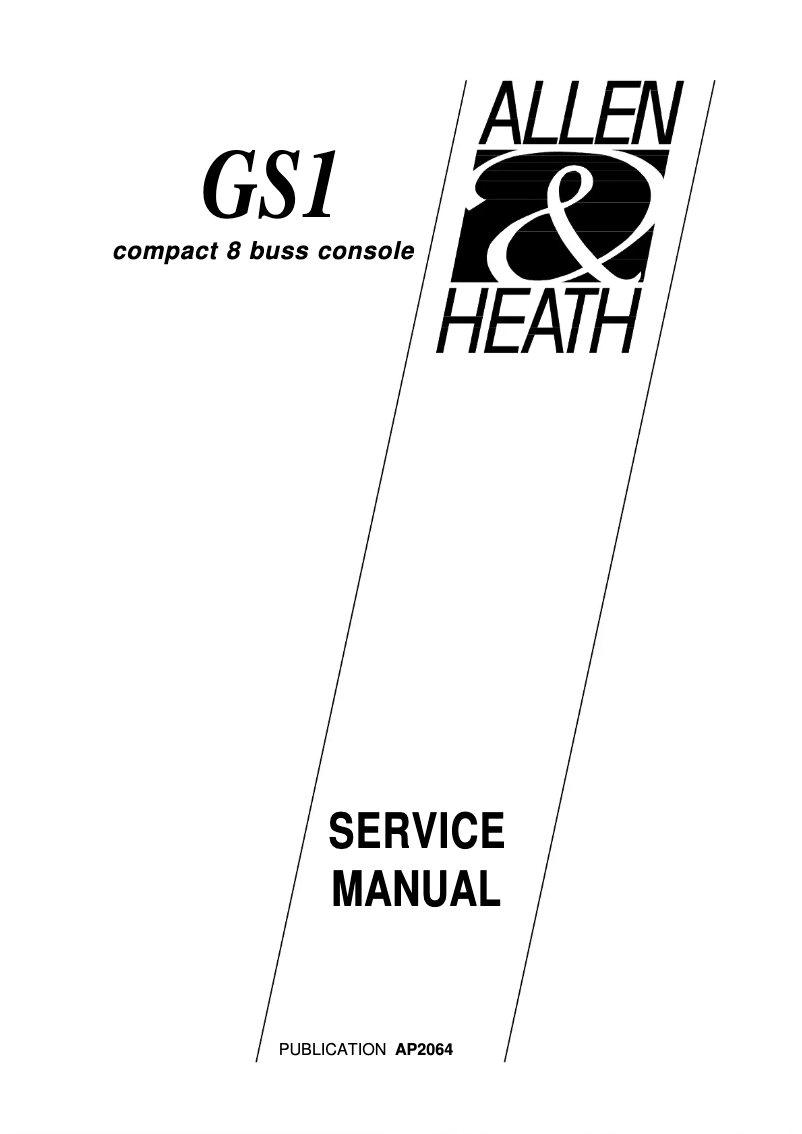 Imagen de la primera página del manual del dispositivo GS1