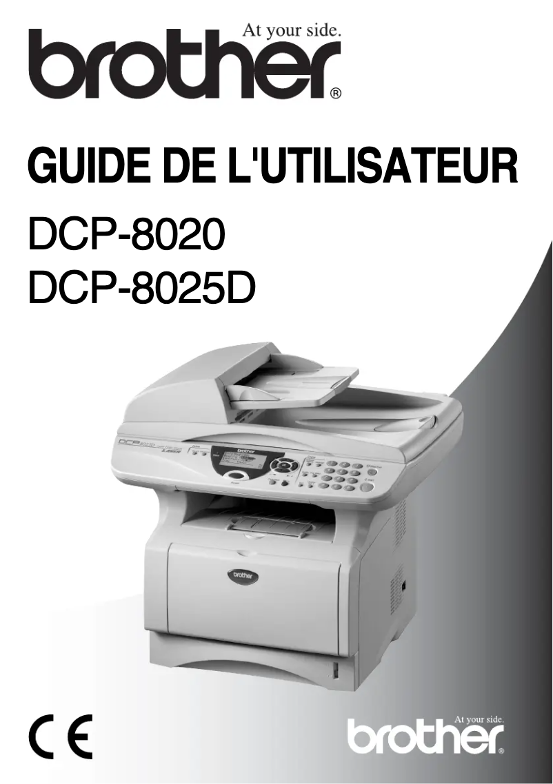 Imagen de la primera página del manual del dispositivo DCP-8025D