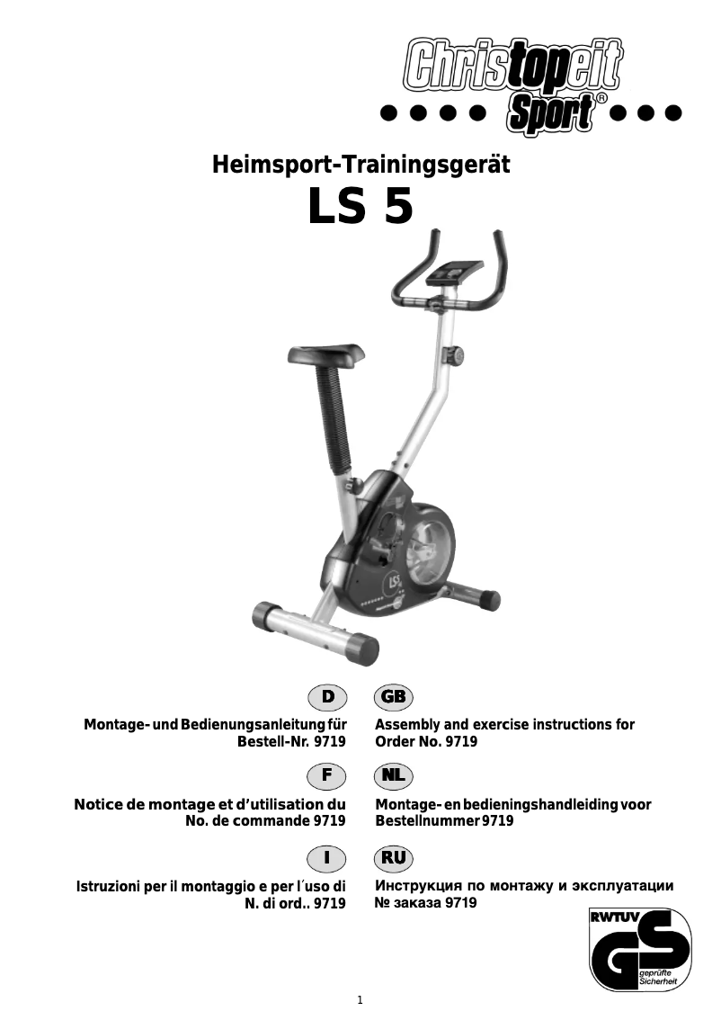 Página nº 1 - Manual de usuario Christopeit LS 5