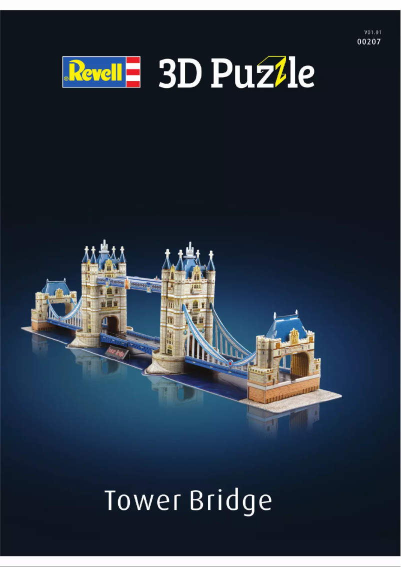 Imagen de la primera página del manual del dispositivo 3D Puzzle Tower Bridge