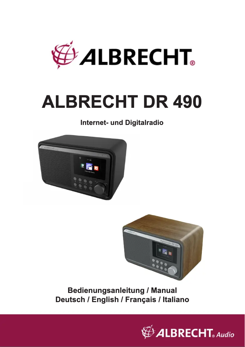 Imagen de la primera página del manual del dispositivo DR 490