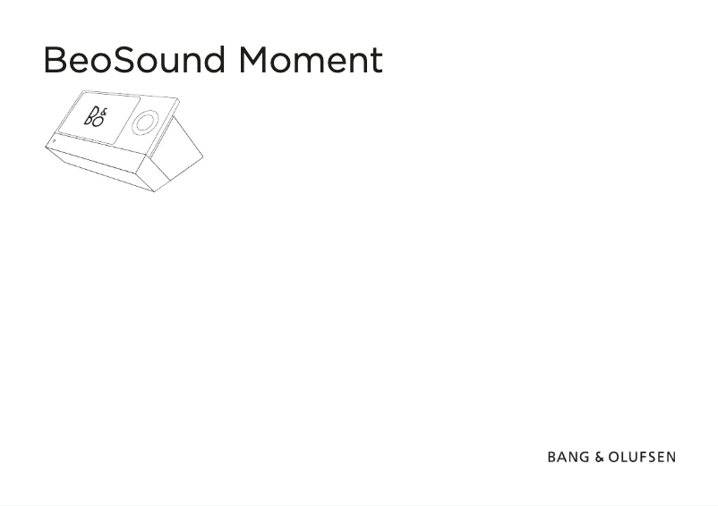 Página nº 1 - Manual de usuario Bang & Olufsen Beosound Moment