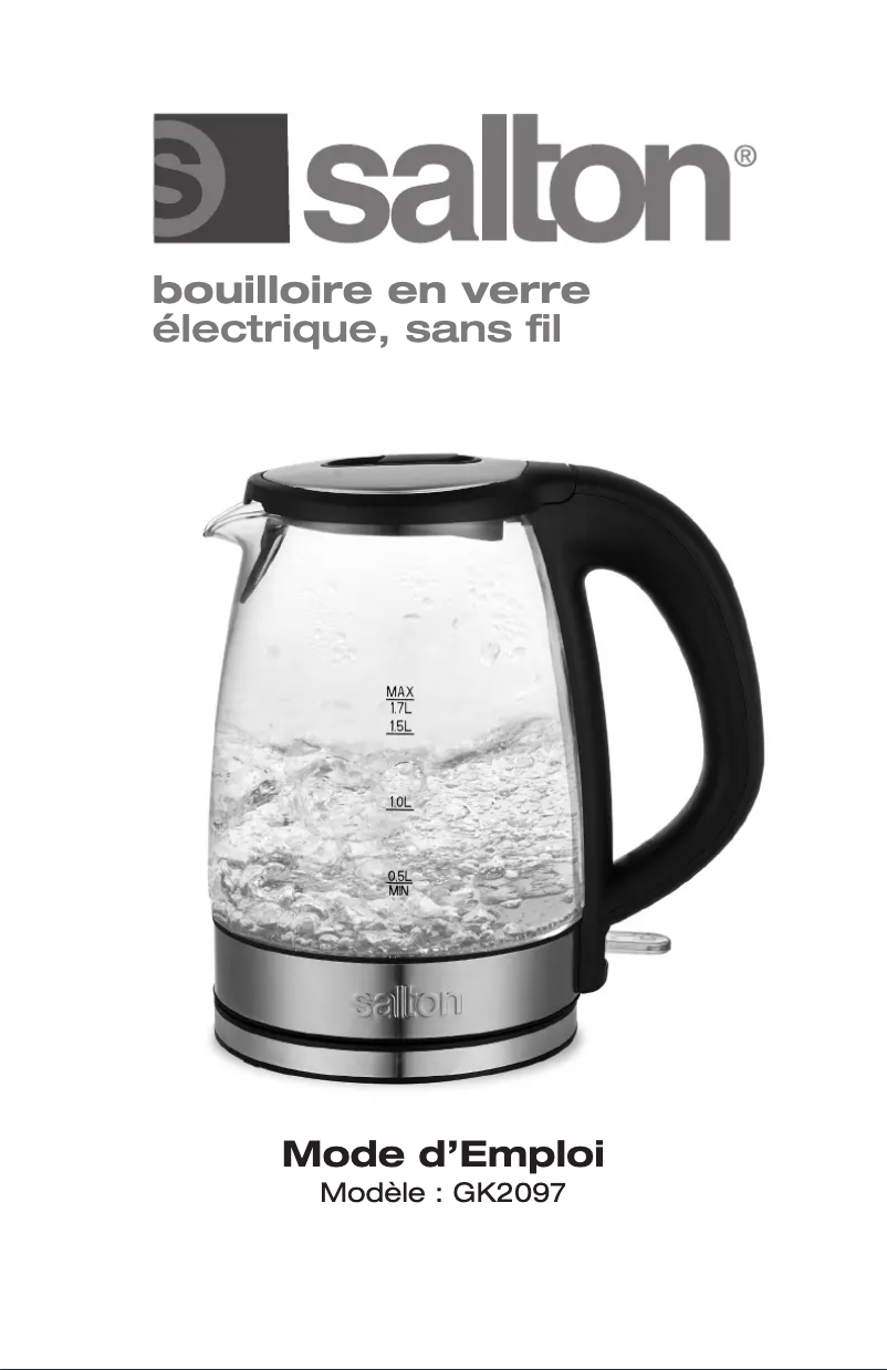 Página 1 del manual Manual de usuario Salton GK2097