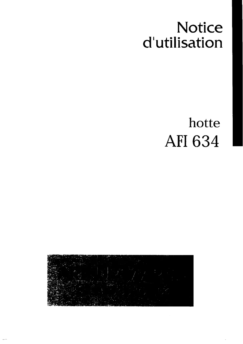 Imagen de la primera página del manual del dispositivo AFI634W
