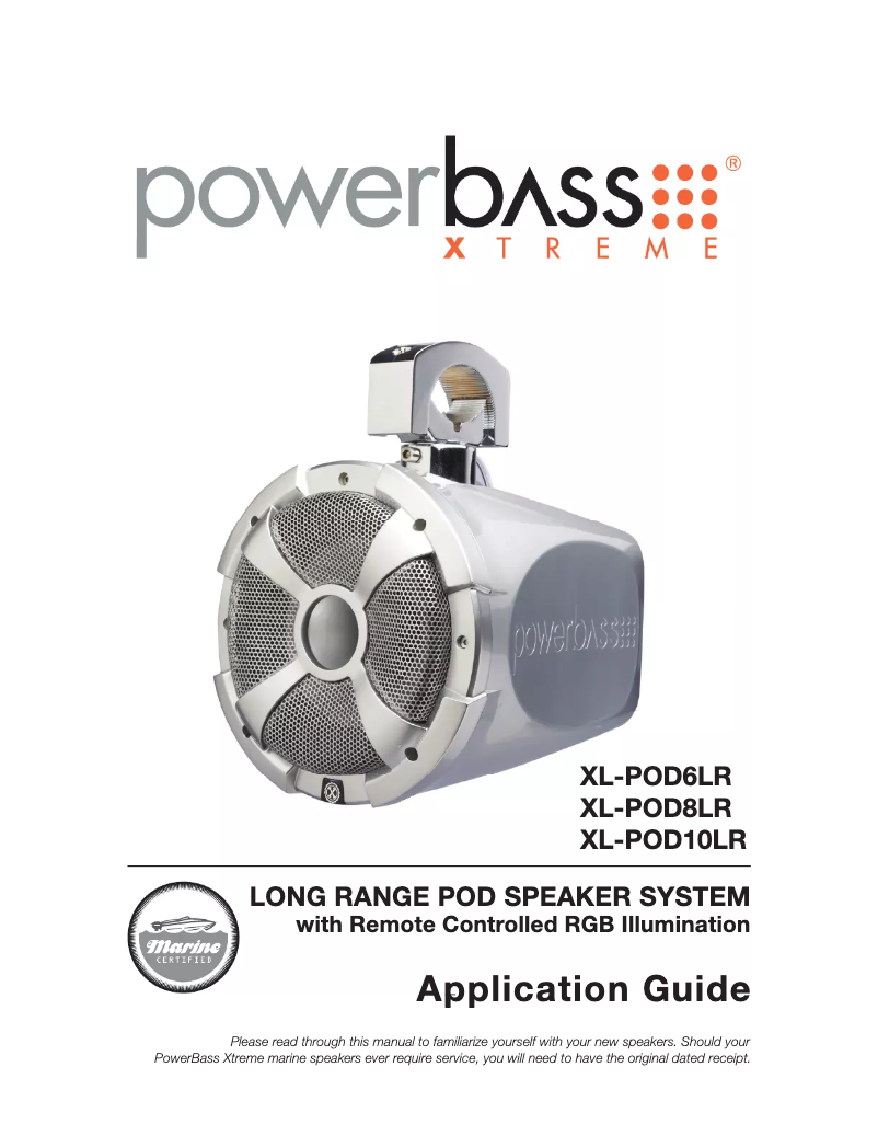 Página 1 del manual Manual de usuario PowerBass XL-POD6LR