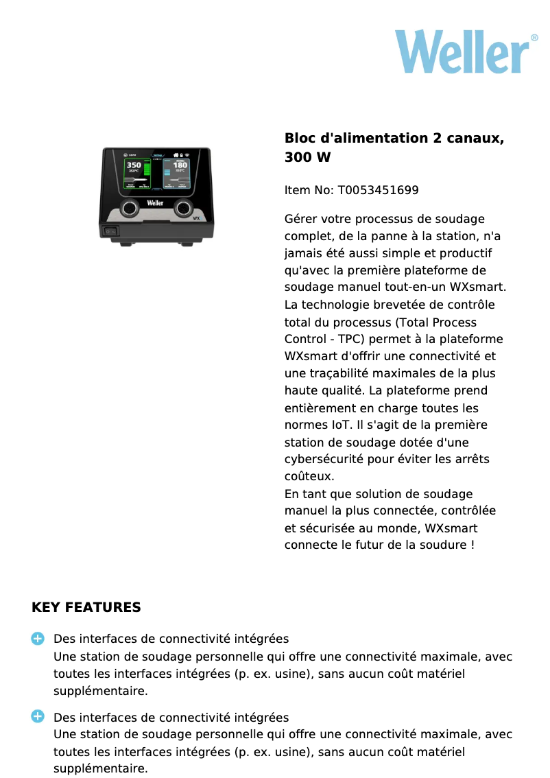 Imagen de la primera página del manual del dispositivo WXsmart