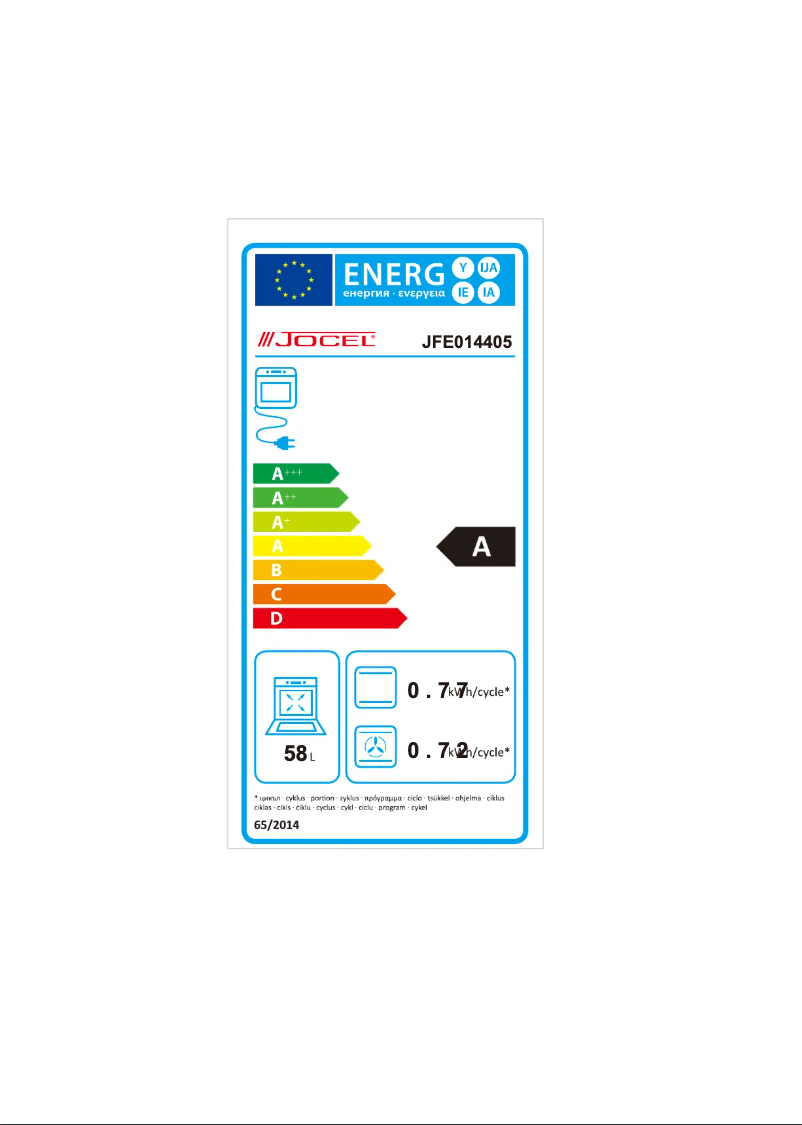 Imagen de la primera página del manual del dispositivo JFE014405