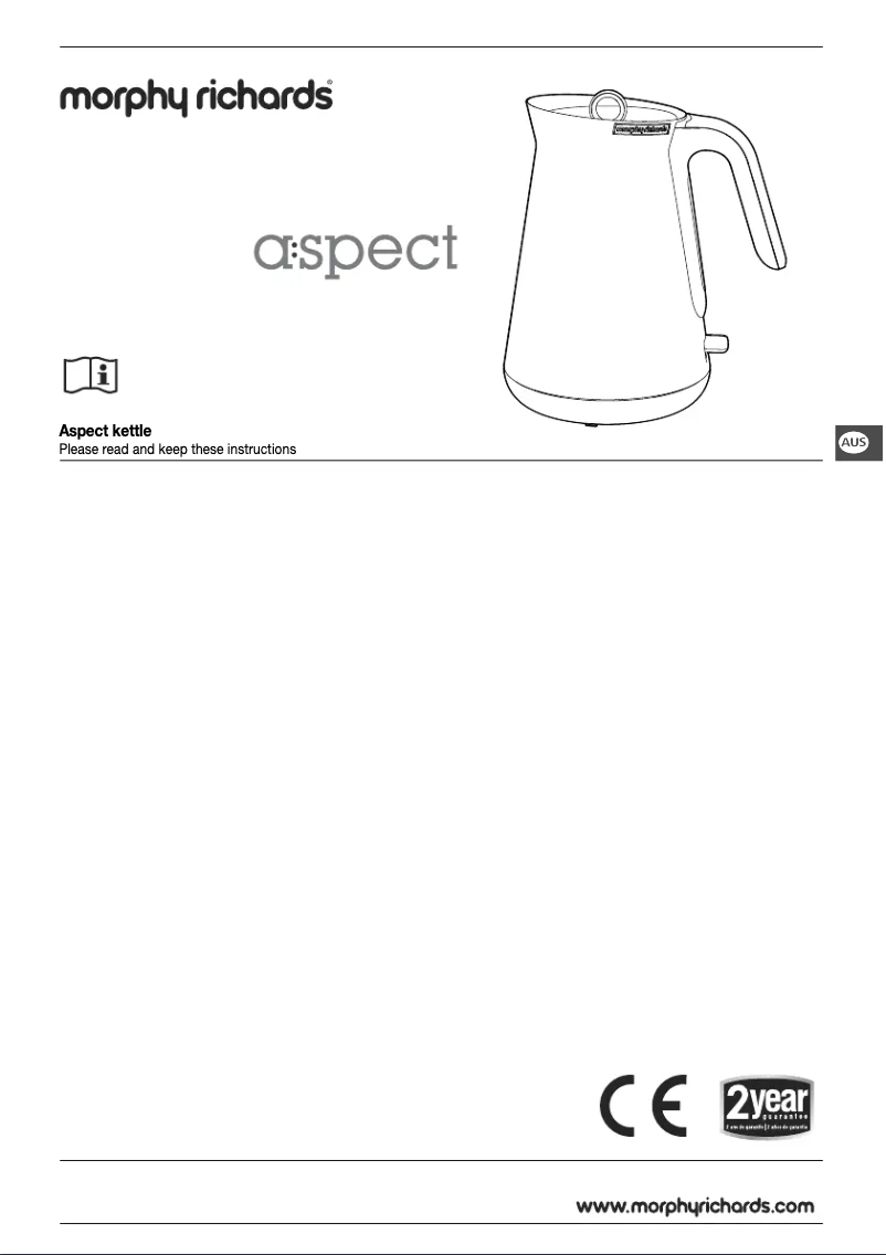 Imagen de la primera página del manual del dispositivo Aspect 100009