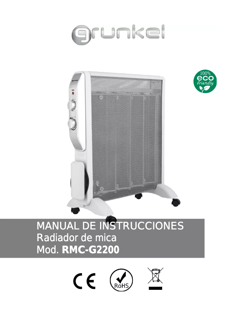 Imagen de la primera página del manual del dispositivo RMC-G2200