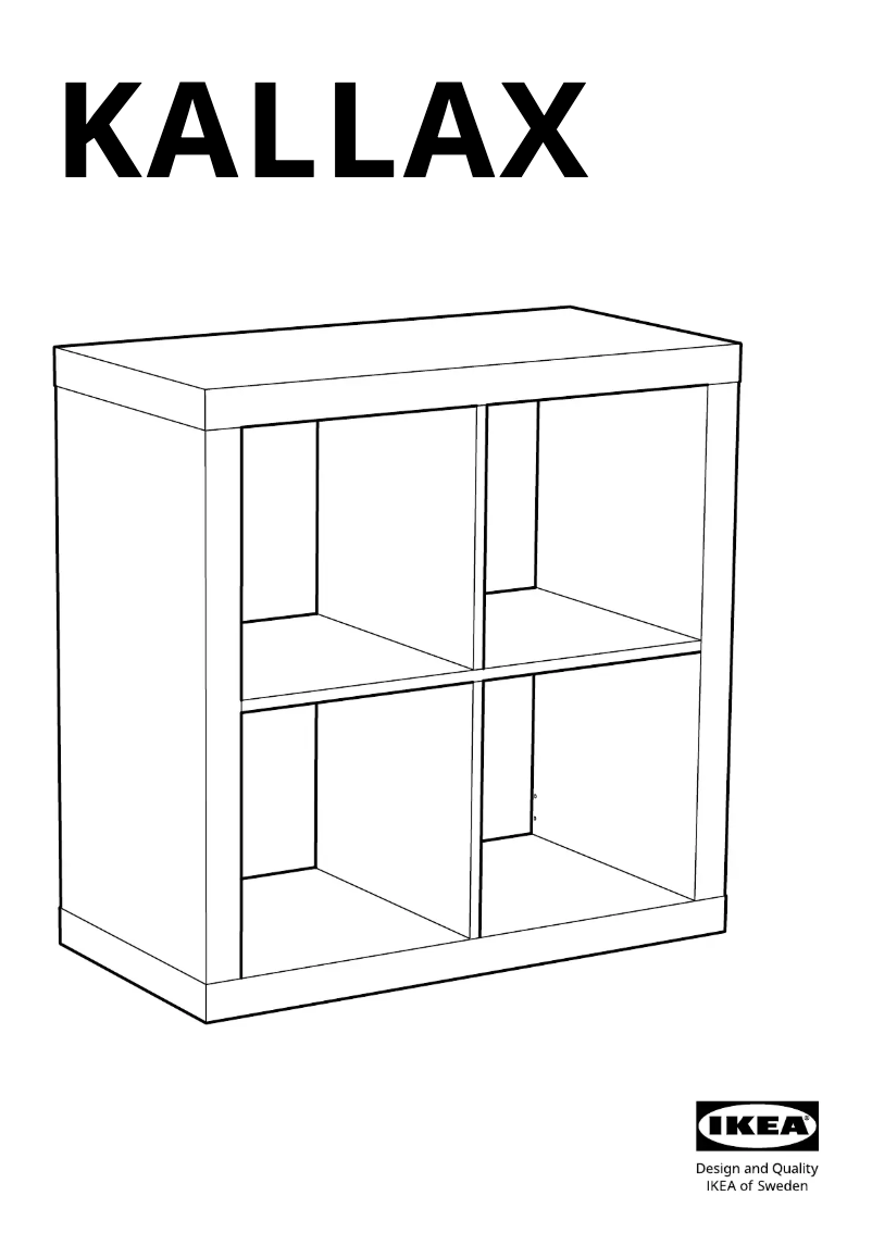 Página 1 del manual Manual de usuario Ikea KALLAX 903.629.21