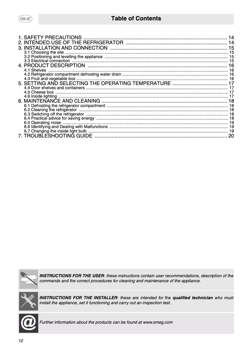 Imagen de la primera página del manual del dispositivo Retro Style FAB10HR