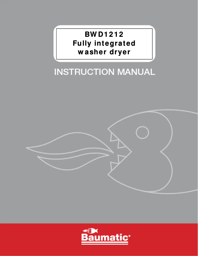 Página 1 del manual Manual de usuario Baumatic BWD 1212