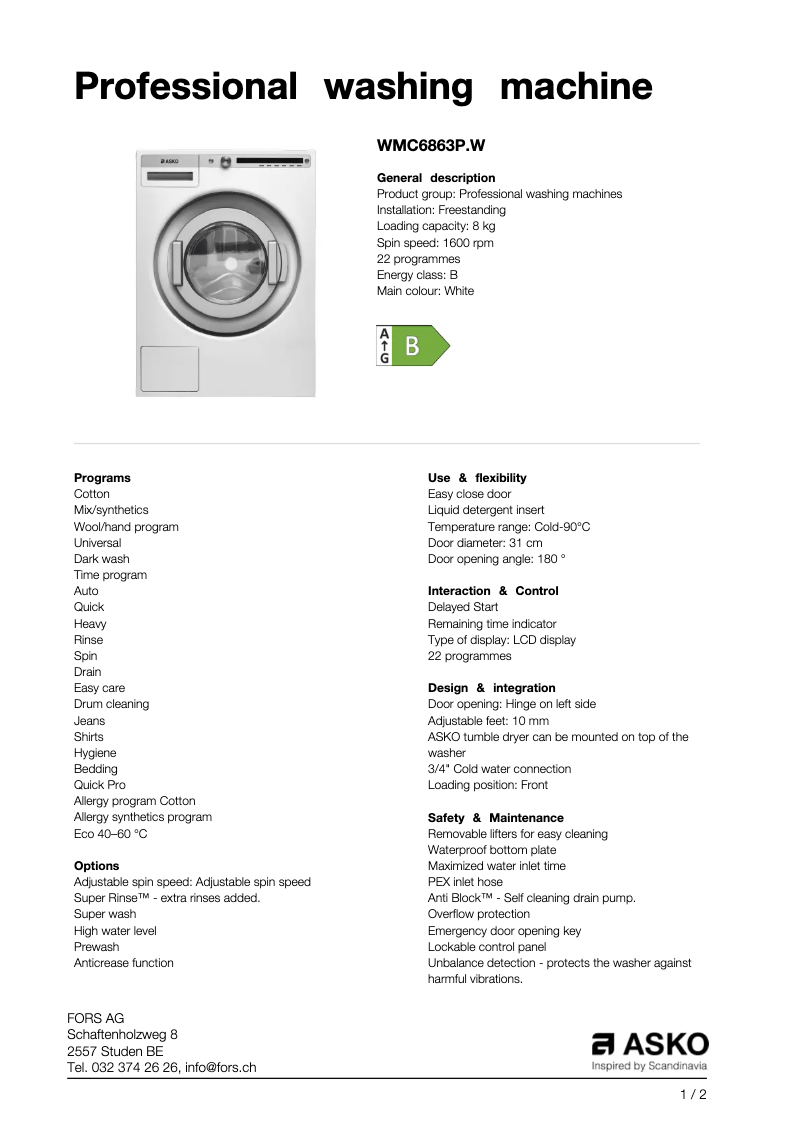 Imagen de la primera página del manual del dispositivo WMC6863P