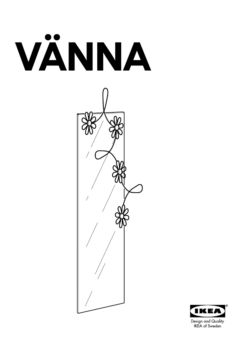 Página 1 del manual Manual de usuario Ikea VANNA (flowershaped)