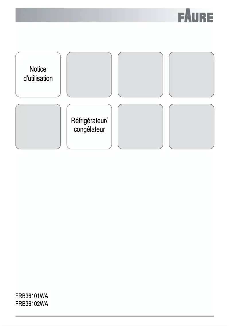 Imagen de la primera página del manual del dispositivo FRB36101WA