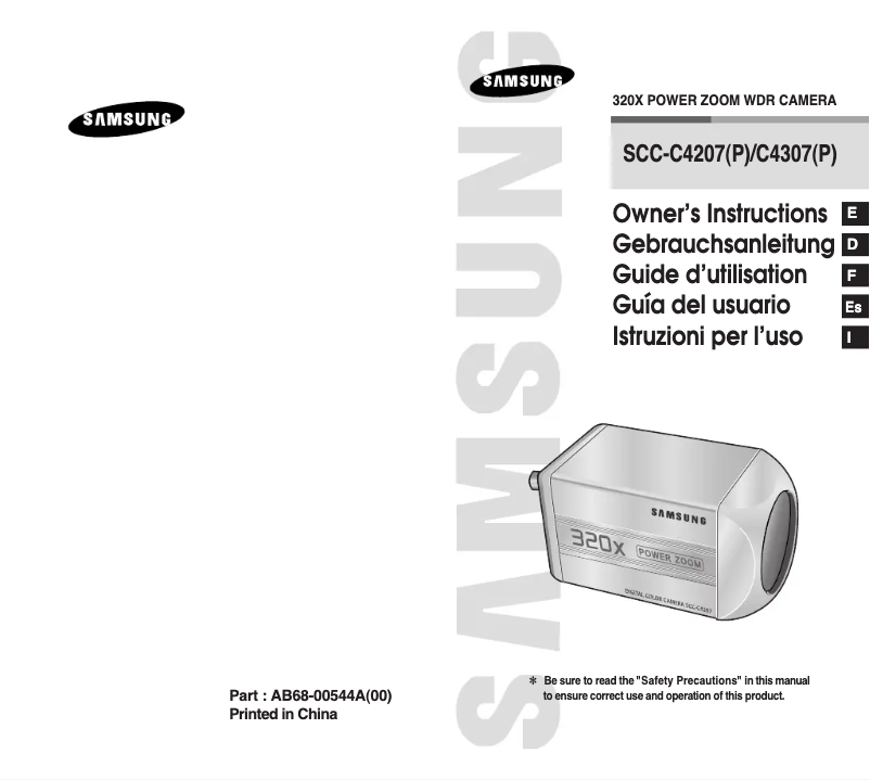 Página 1 del manual Manual de usuario Samsung SCC-C4307N