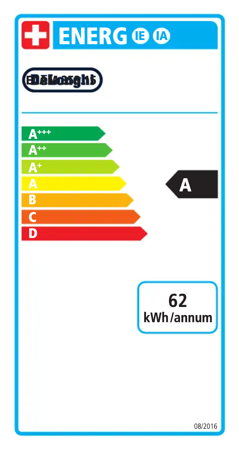 Página nº 1 - Etiqueta energética DeLonghi Dinamica ECAM353.15.B