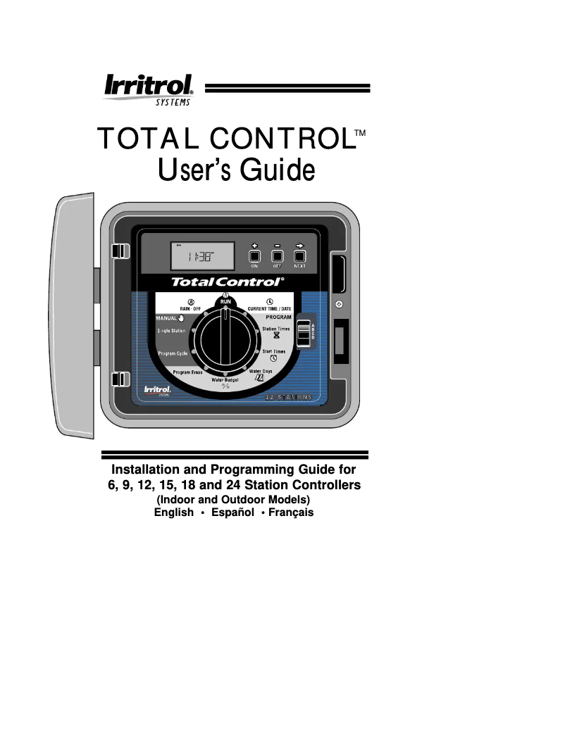 Imagen de la primera página del manual del dispositivo TC-9IN-R