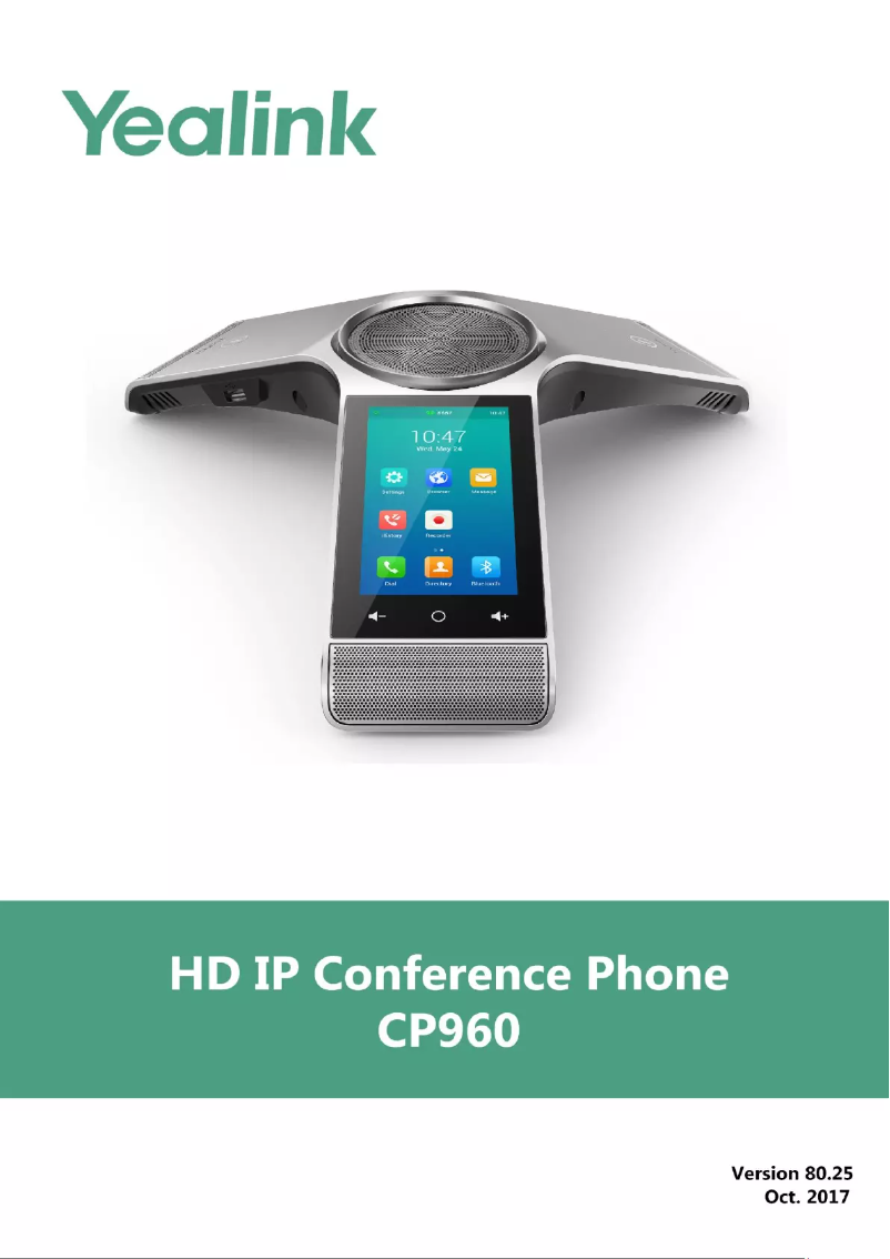 Imagen de la primera página del manual del dispositivo CP960