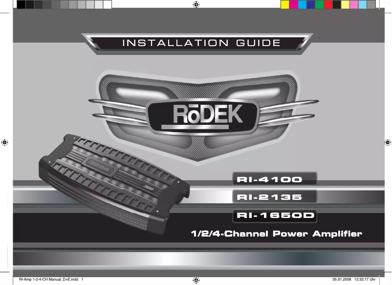 Página 1 del manual Manual de usuario Rodek RI-4100