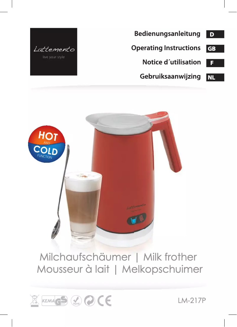 Imagen de la primera página del manual del dispositivo LM-217P