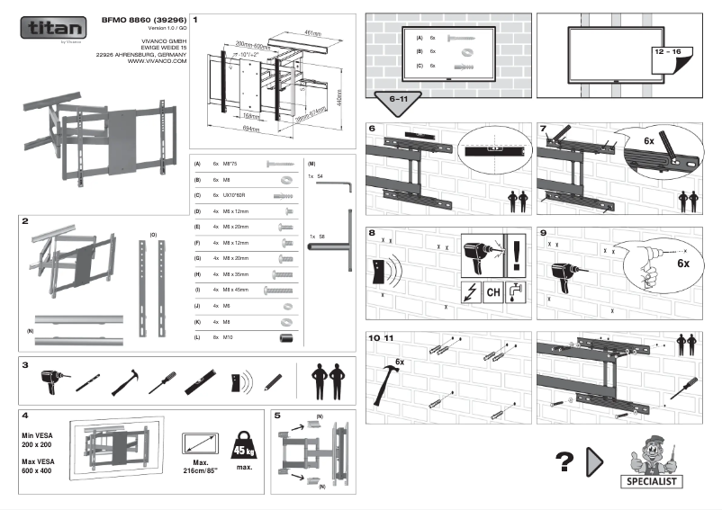 Página 1 del manual Manual de usuario Titan BFMO 8860
