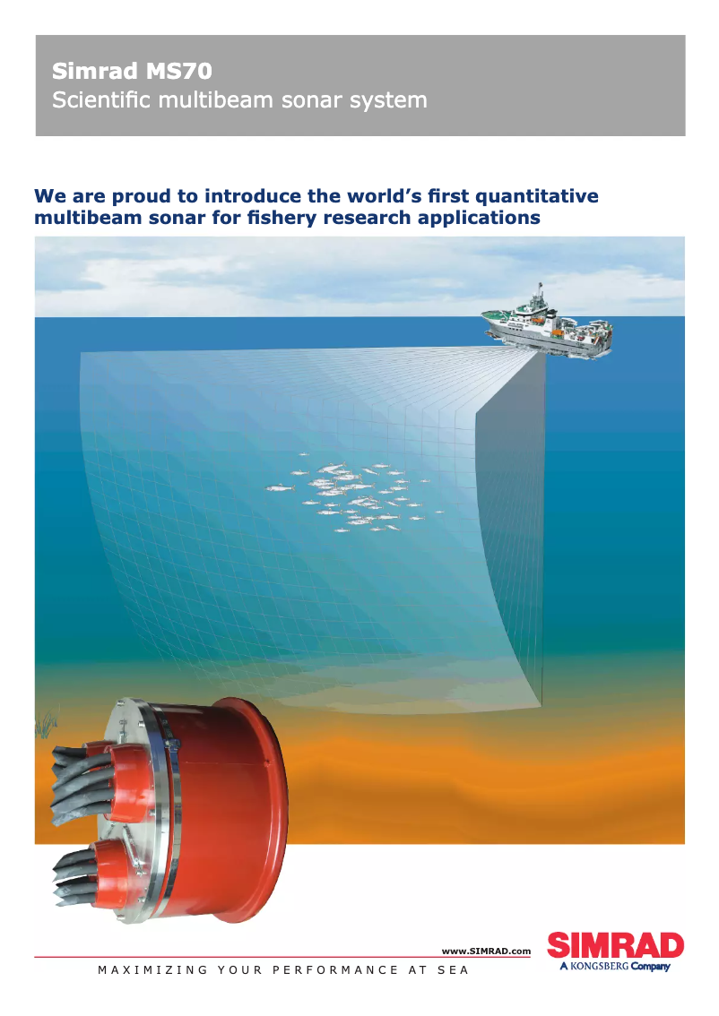 Página 1 del manual Manual de usuario Simrad MS70