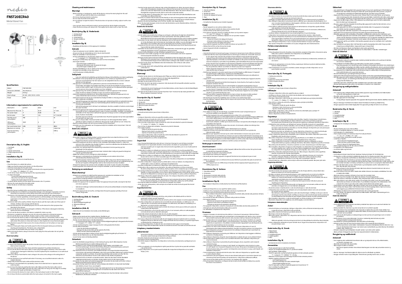 Imagen de la primera página del manual del dispositivo FNST20ECR40