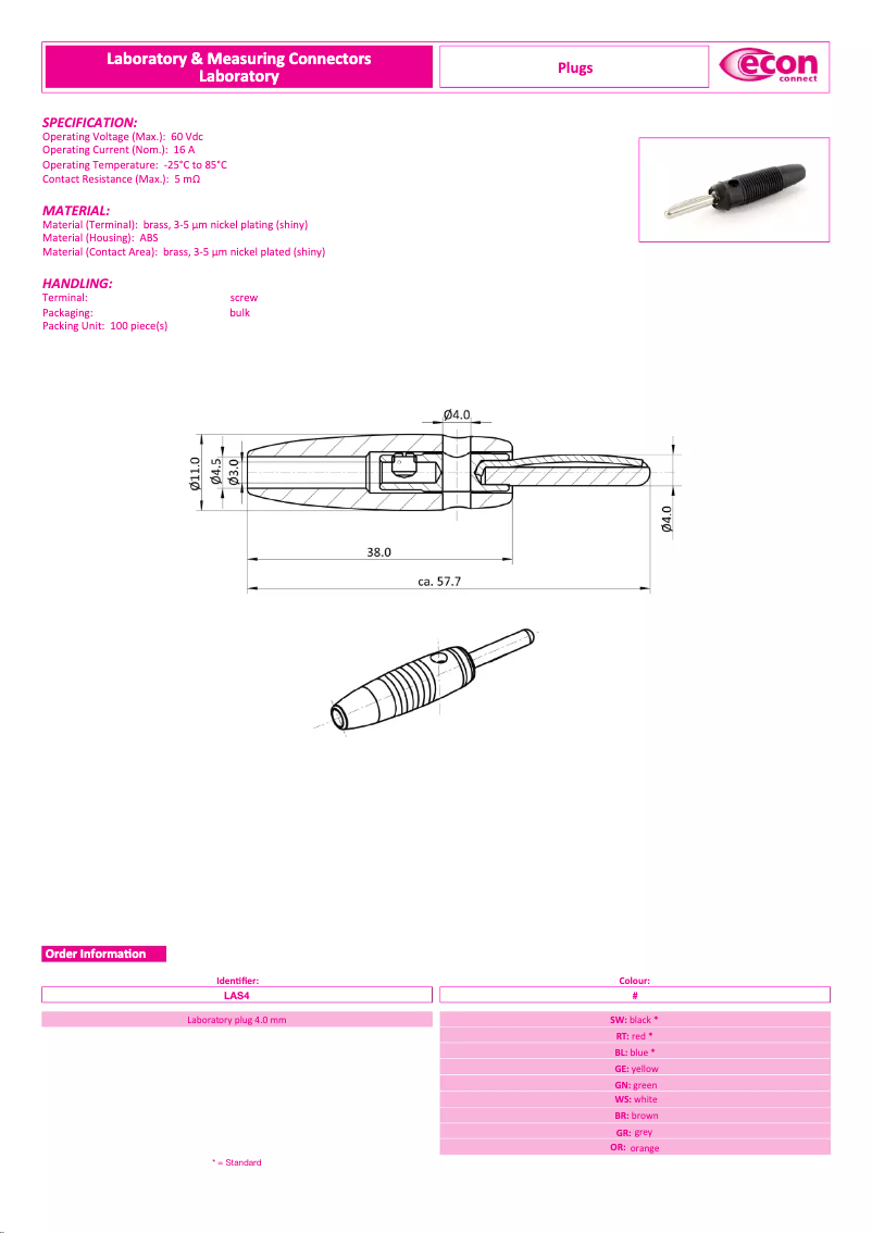 Página 1 del manual Manual de usuario econ connect LAS4
