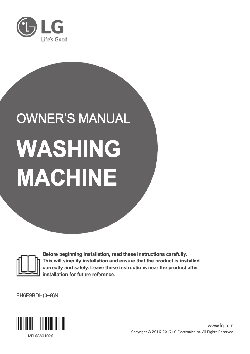 Imagen de la primera página del manual del dispositivo FH6F9BDH2N