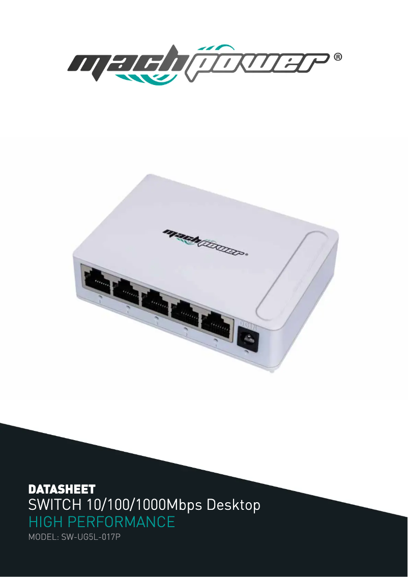 Imagen de la primera página del manual del dispositivo SW-UG5L-017P