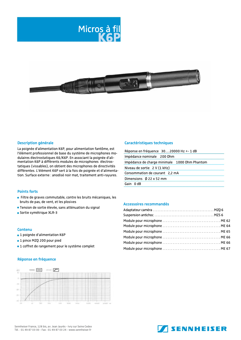 Imagen de la primera página del manual del dispositivo K 6
