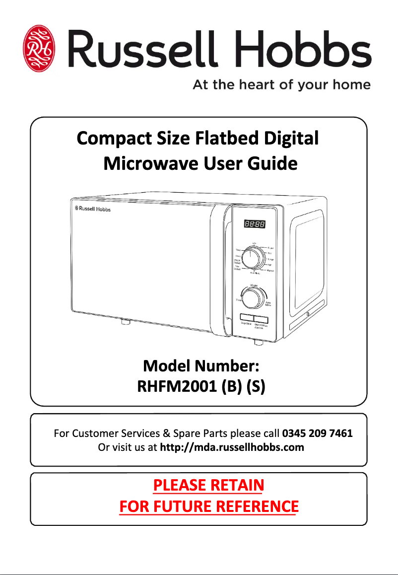 Página 1 del manual Manual de usuario Russell Hobbs RHFM2001B